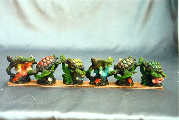 TARTARUGA RESINA cm 5 - 6 MOD. ASS. 