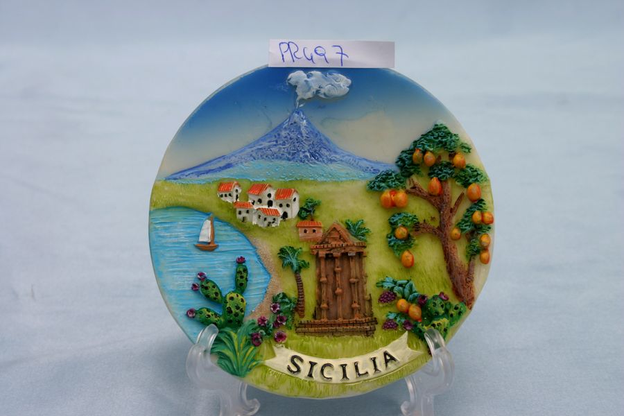 PIATTO SICILIA VULCANO DIAM 10 