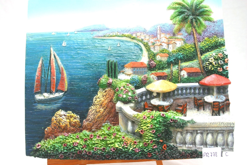 VEDUTE RESINA SU TRESPOLO 6.5*9 cm