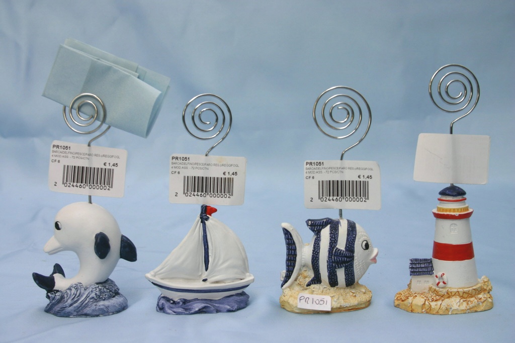 REGGIFOGLI SOGGETTI MARINI RESINA 4 MOD. 