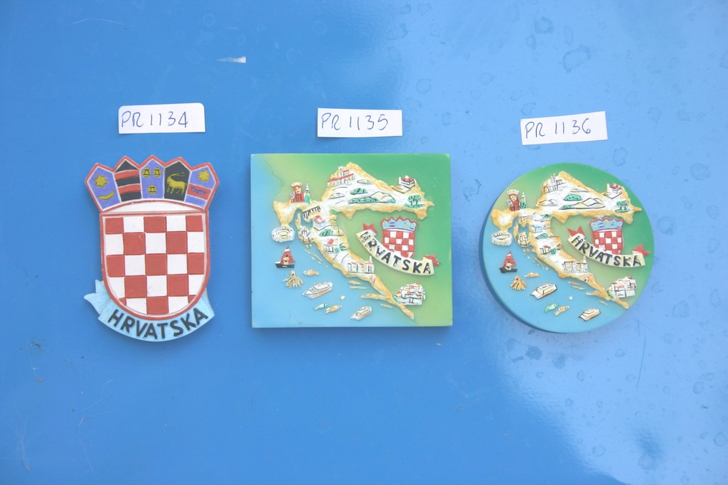 MAGNETE RESINA CROATIA ROTONDO MAPPA 