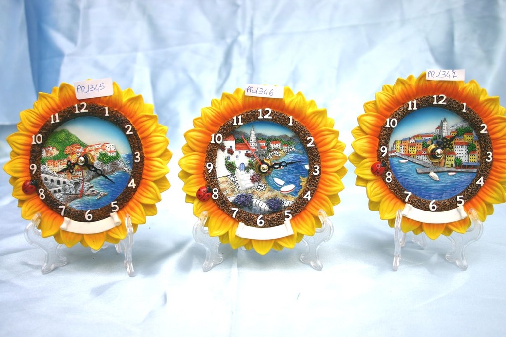 GIRASOLE RES.OROLOGIO c/VED.BARCHE DIAM13cm 