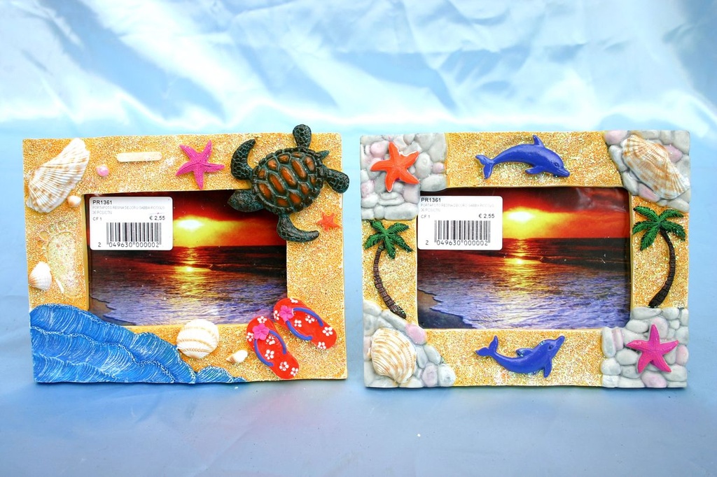 PORTAFOTO RESINA DECORO SABBIA PICCOLO 