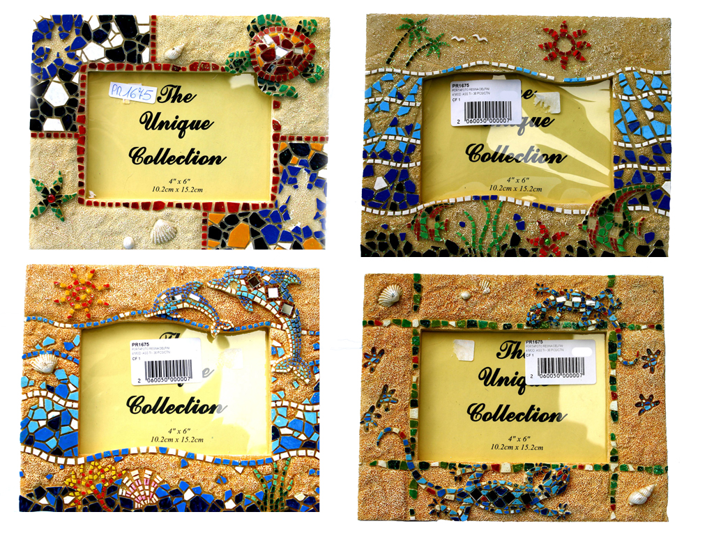 PORTAFOTO RESINA DELFINI 4 MOD. ASS.TI 