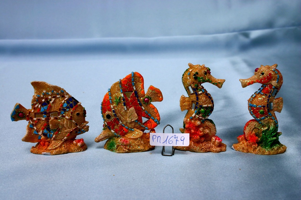 CAVALLUCCIO/DELFINO/PESCE RESINA 12 MOD. ASS. 