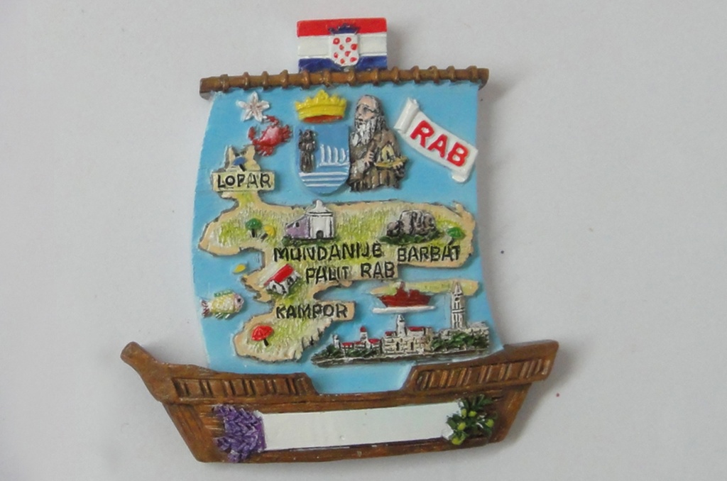 MAGNETE BARCA RAB MAPPA 