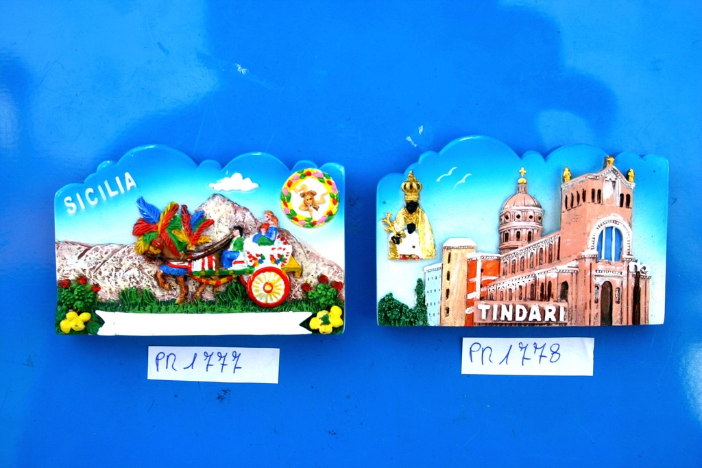 MAGNETE RESINA NUVOLA SICILIA CARRETTO 