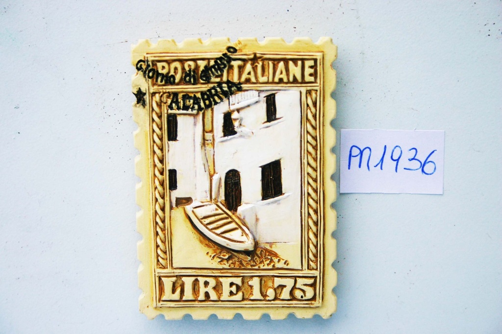 MAGNETE RESINA FRANCOBOLLO CALABRIA 