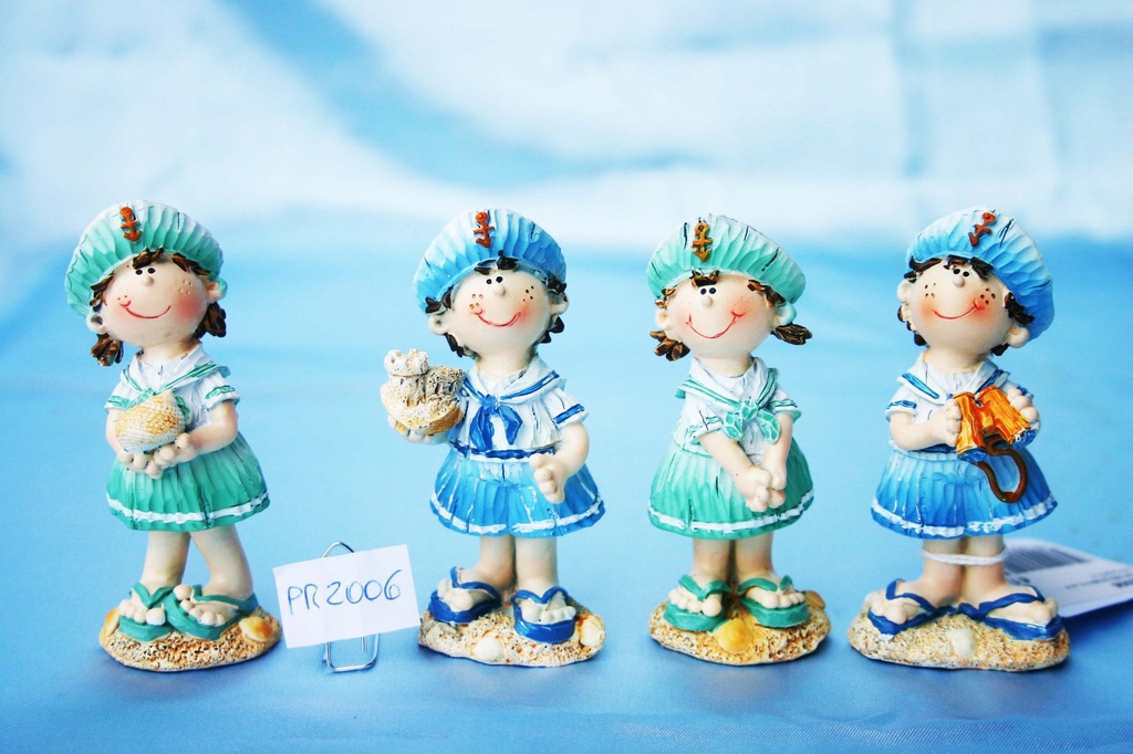 MARINAI BIMBI RESINA H.9 cm 4 MOD.ASS. 