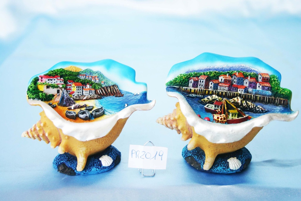 CONCHIGLIA RESINA C/VEDUTA 3 MOD.ASS 