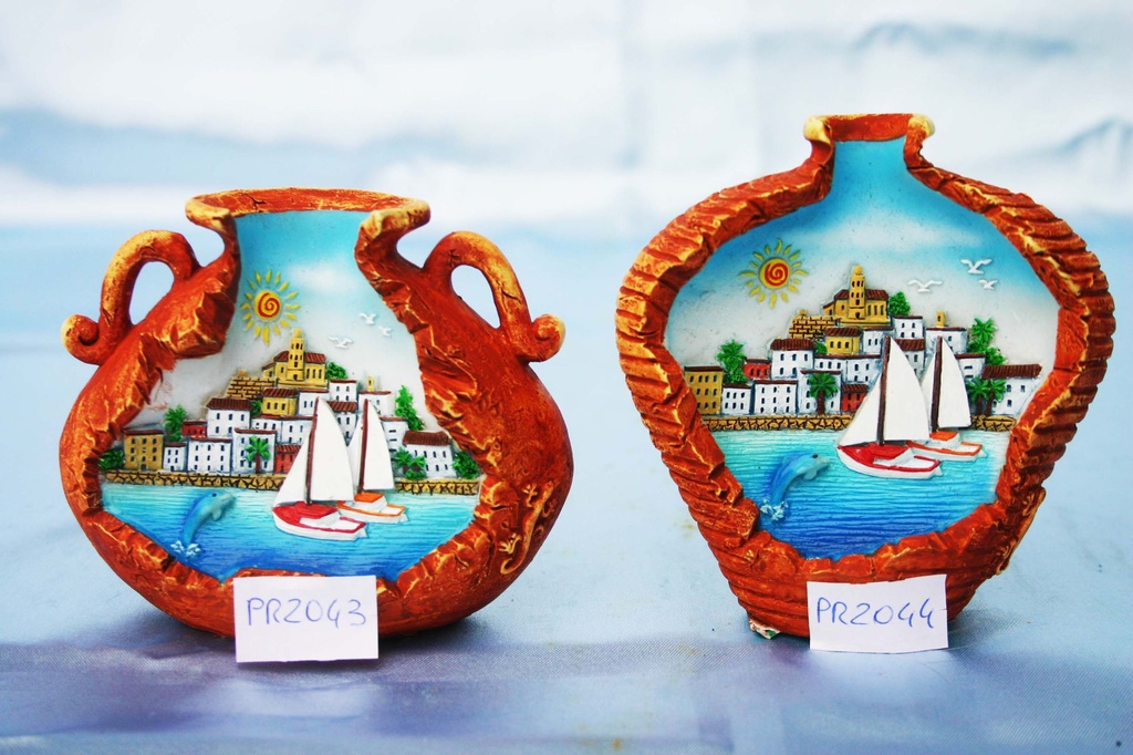 VASO ROTTO RESINA C/VEDUTA 