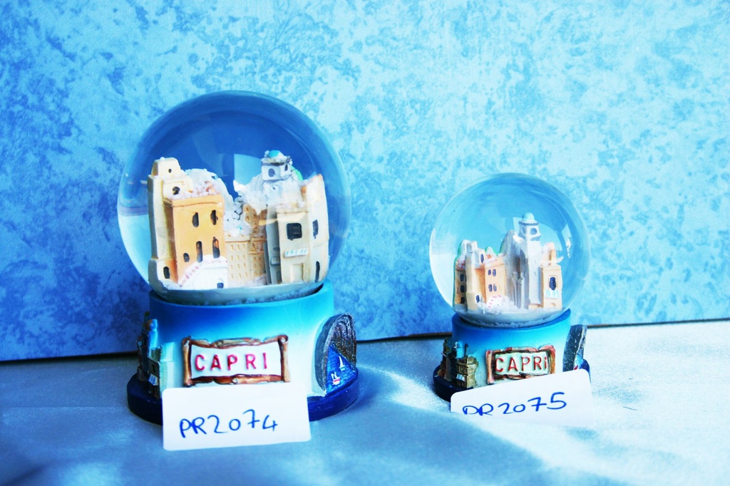 BOLLA NEVE VETRO PIC. CAPRI 