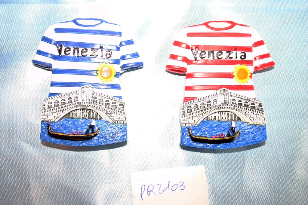 MAGNETE RESINA T-SHIRT VENEZIA 2 COL. 