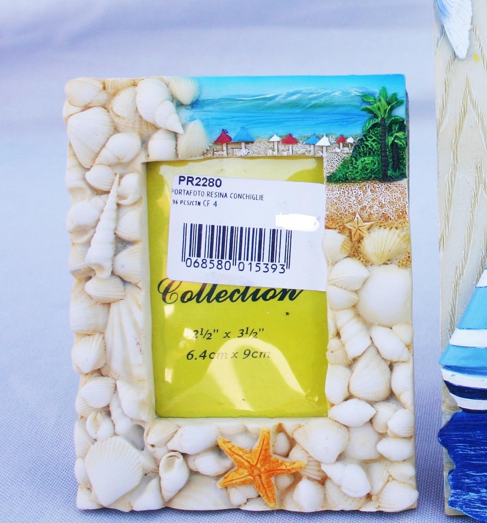 PORTAFOTO RESINA CONCHIGLIE 