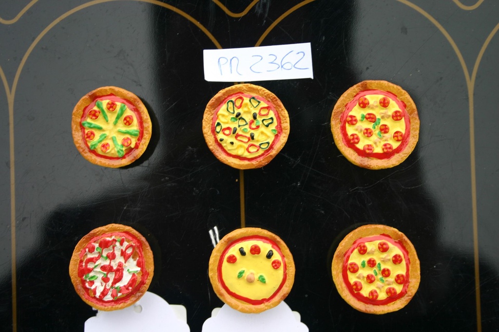 MAGNETE RESINA PIZZA 6 MOD.ASS. 
