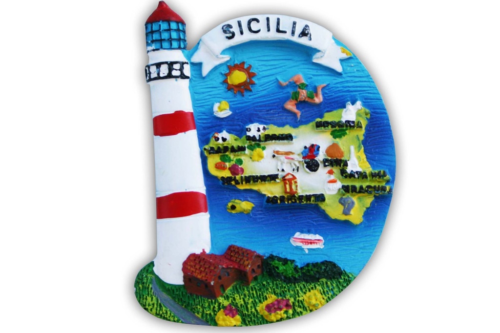 MAGNETE RESINA C/FARO SICILIA 