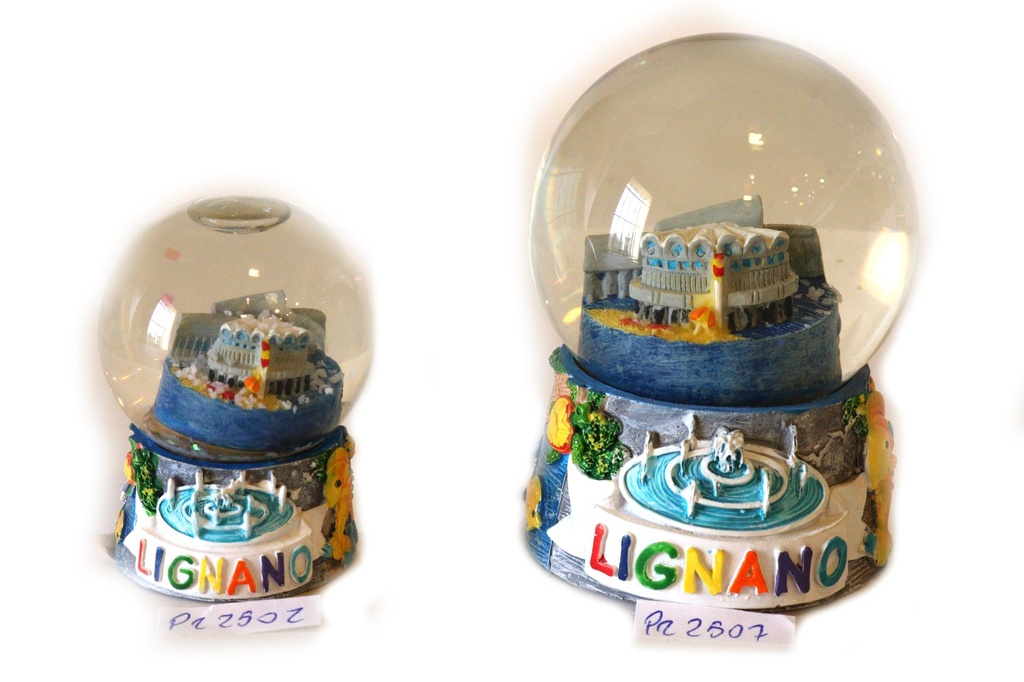 BOLLA NEVE VETRO PICC. B/RESINA LIGNANO 