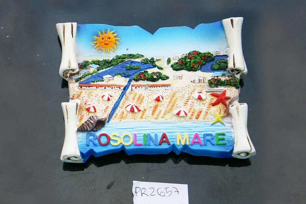 MAGNETE PERGAMENA ROSOLINA MARE 
