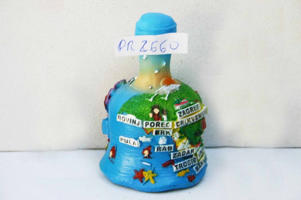 CAMPANELLA RESINA C/VEDUTA CARTINA CROATIA 