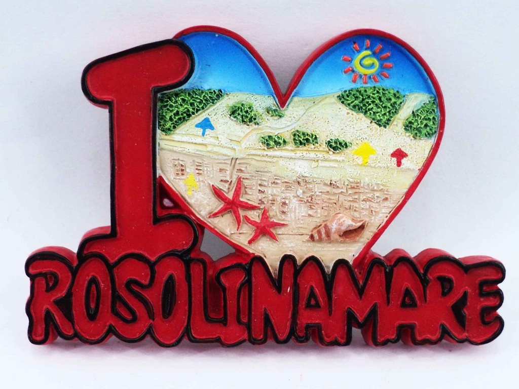 MAGNETE RESINA I LOVE ROSOLINA MARE 