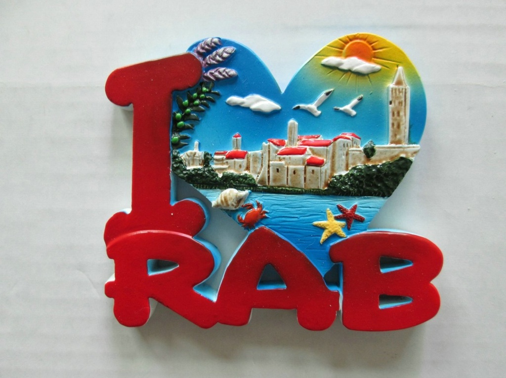 MAGNETE RESINA I LOVE RAB 