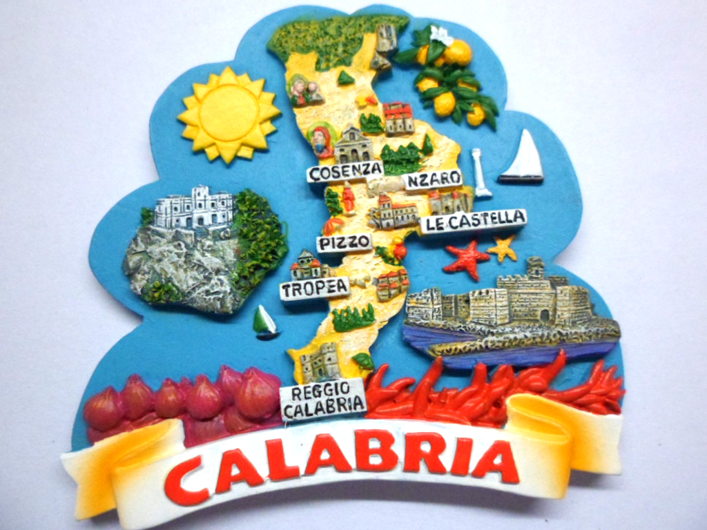 MAGNETE NUVOLA RES. CALABRIA MAPPA 