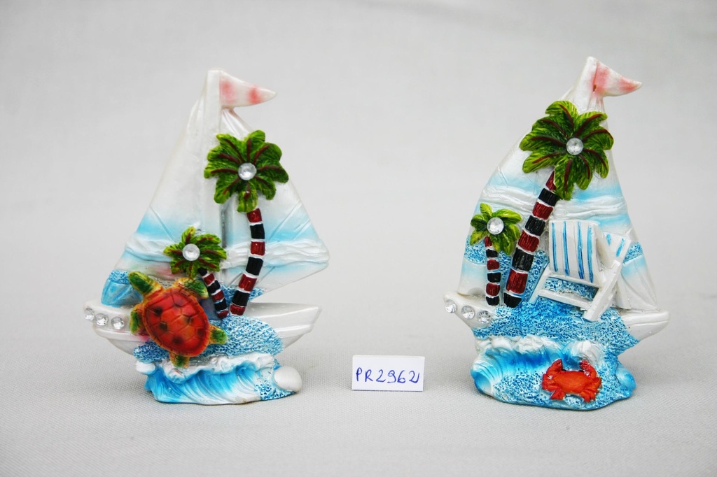 BARCA A VELA RESINA SU BASE 4" 2 MOD ASS 