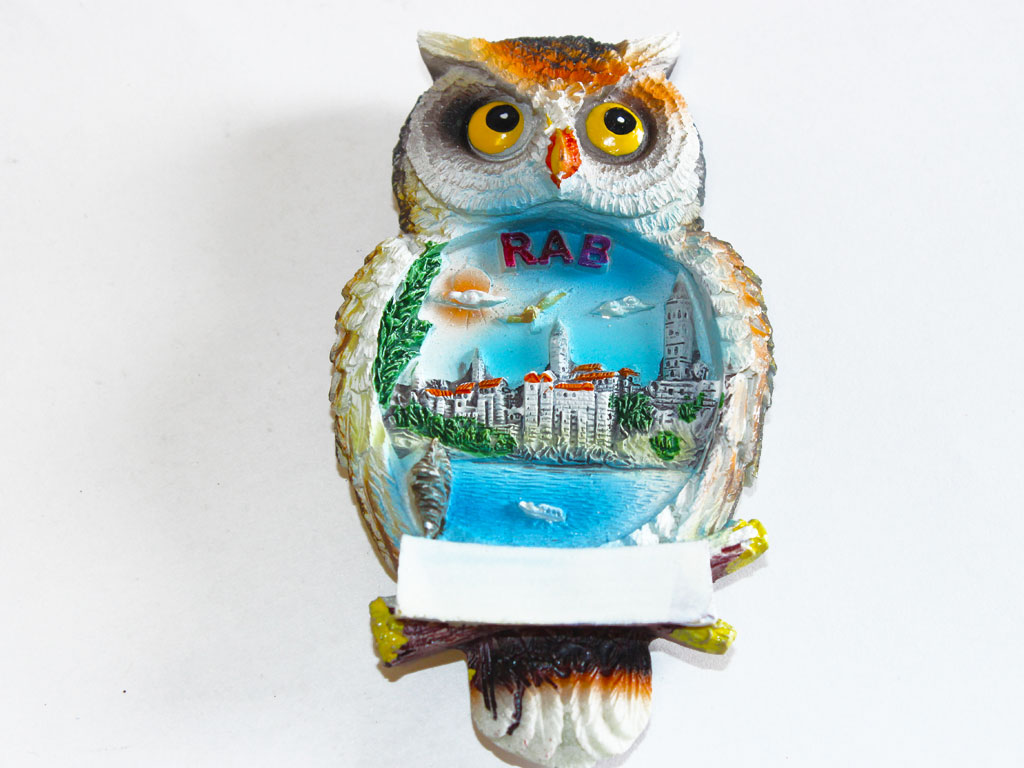 MAGNETE RESINA GUFO RAB 