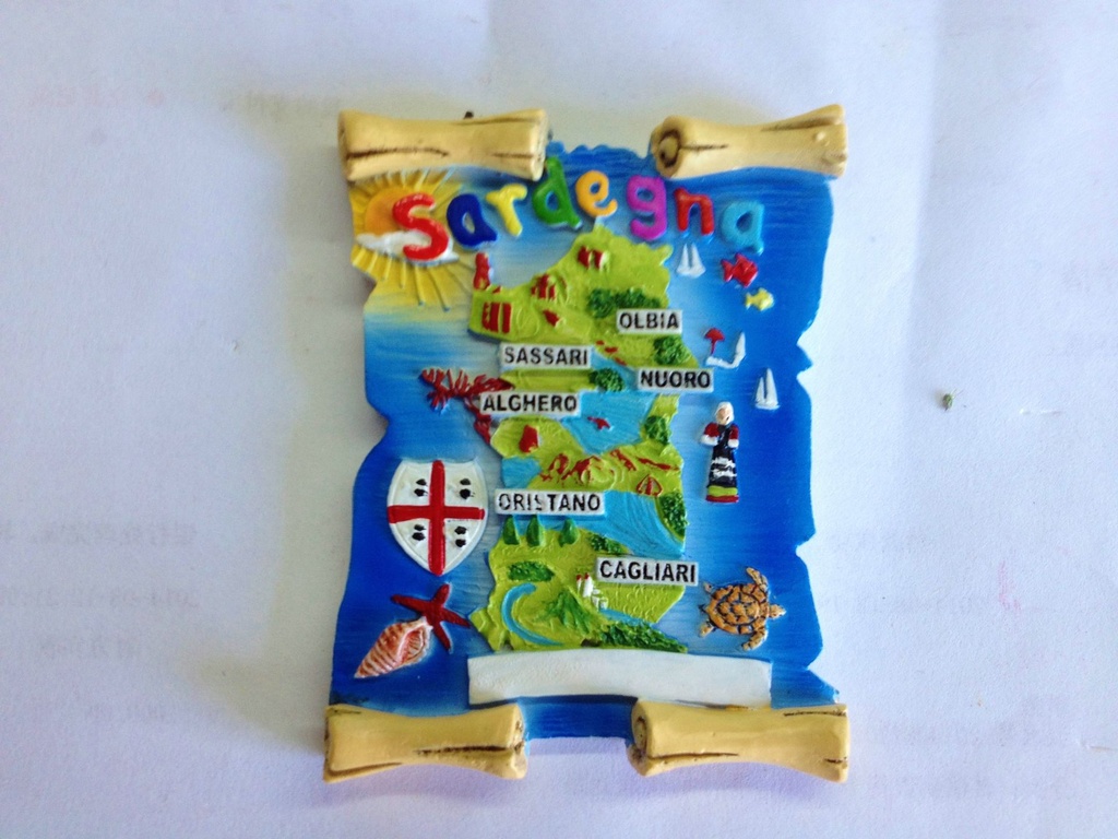 MAGNETE RESINA PERGAMENA SARDEGNA 