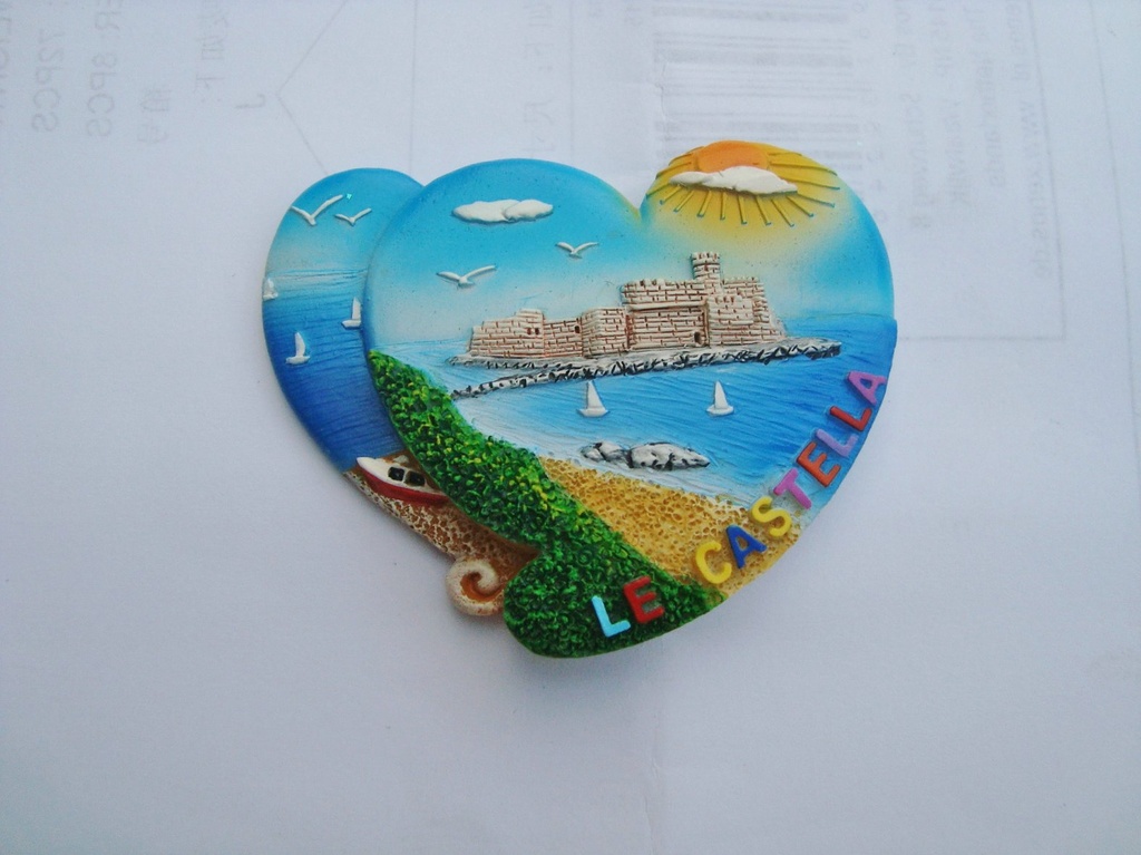 MAGNETE RESINA DOPPIOCUORE LE CASTELLA 