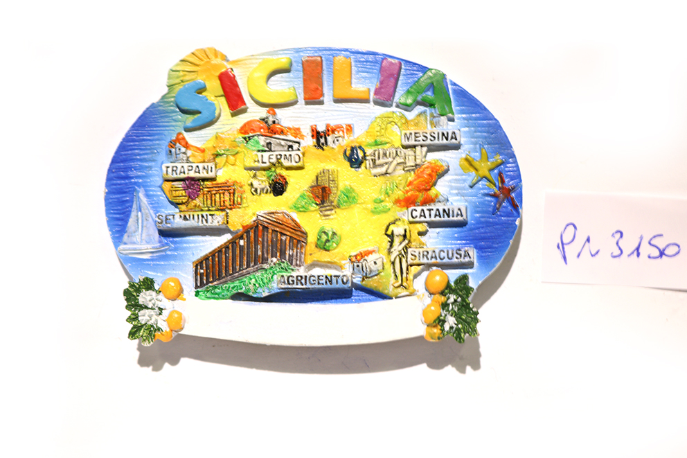 MAGNETE RESINA OVALE SICILIA 
