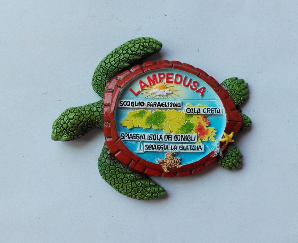 MAGNETE RESINA TARTARUGA LAMPEDUSA 