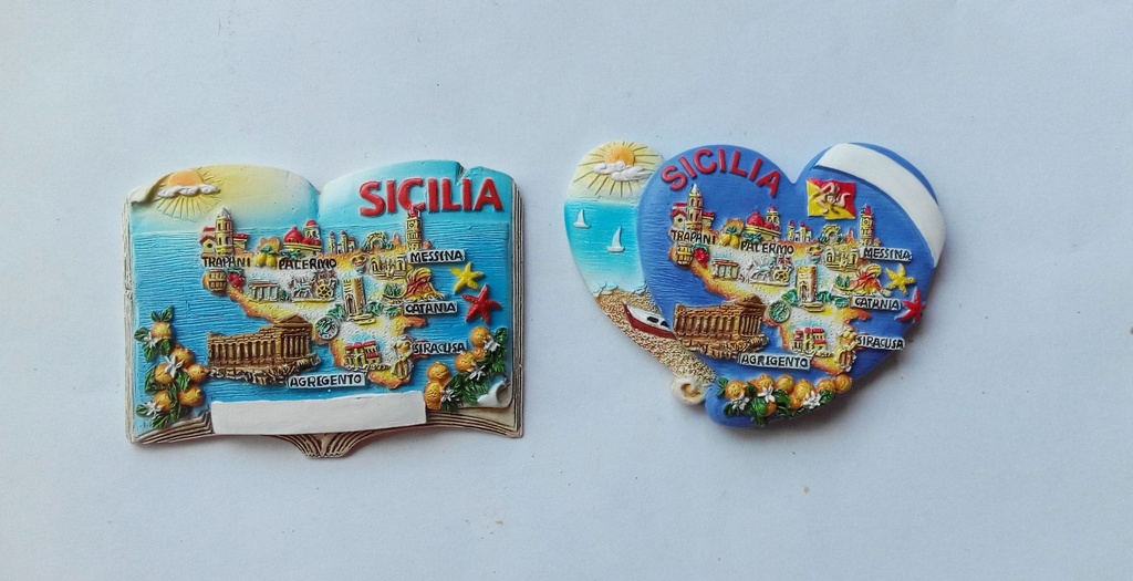 MAGNETE RESINA DOPPIOCUORE SICILIA 