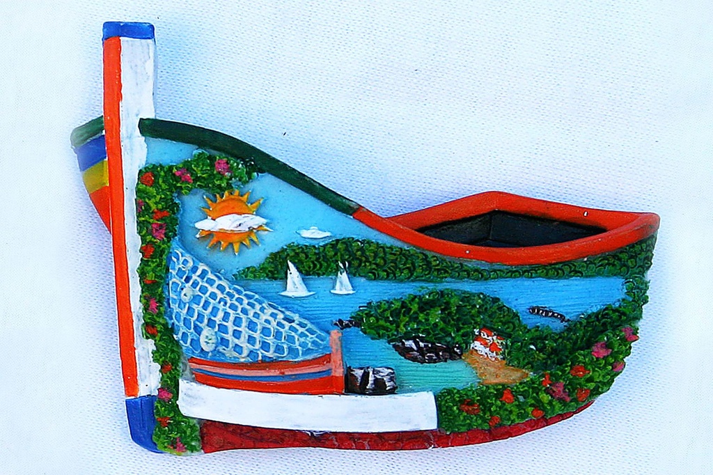 MAGNETE RESINA BARCA VEDUTA GEN. LIG. 