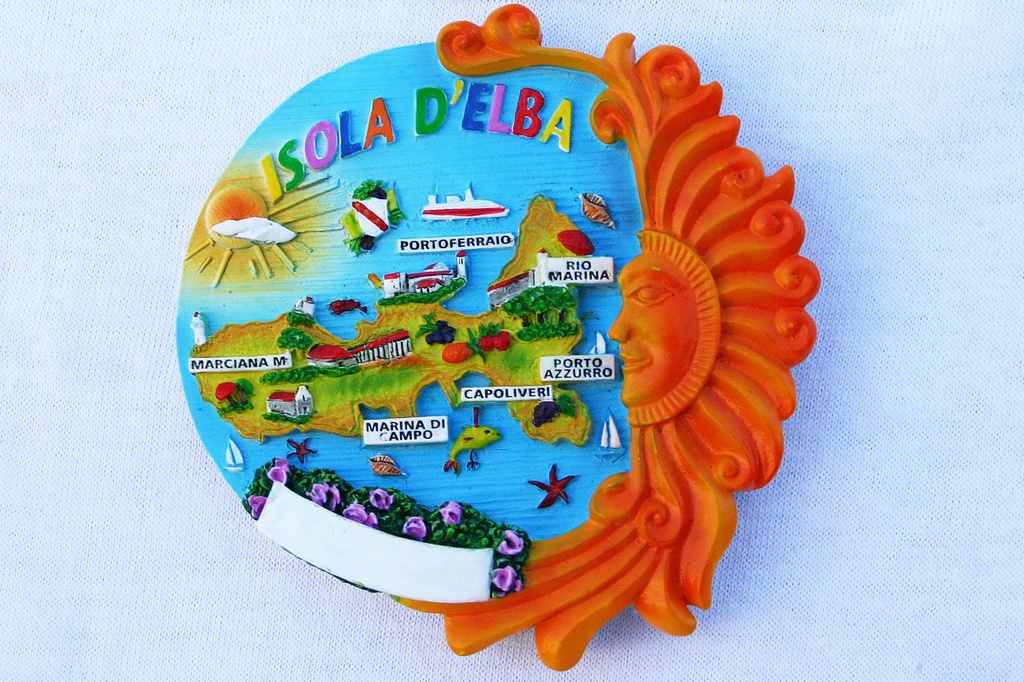 MAGNETE RESINA SOLE ISOLA D'ELBA 