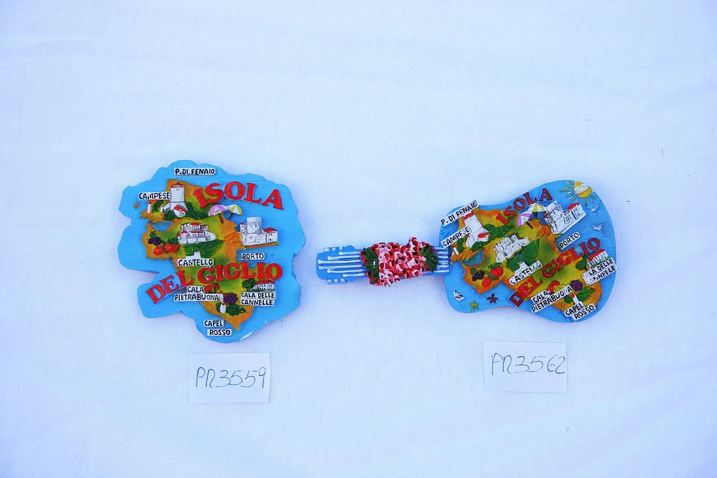 MAGNETE RESINA FORMA ISOLA DEL GIGLIO 