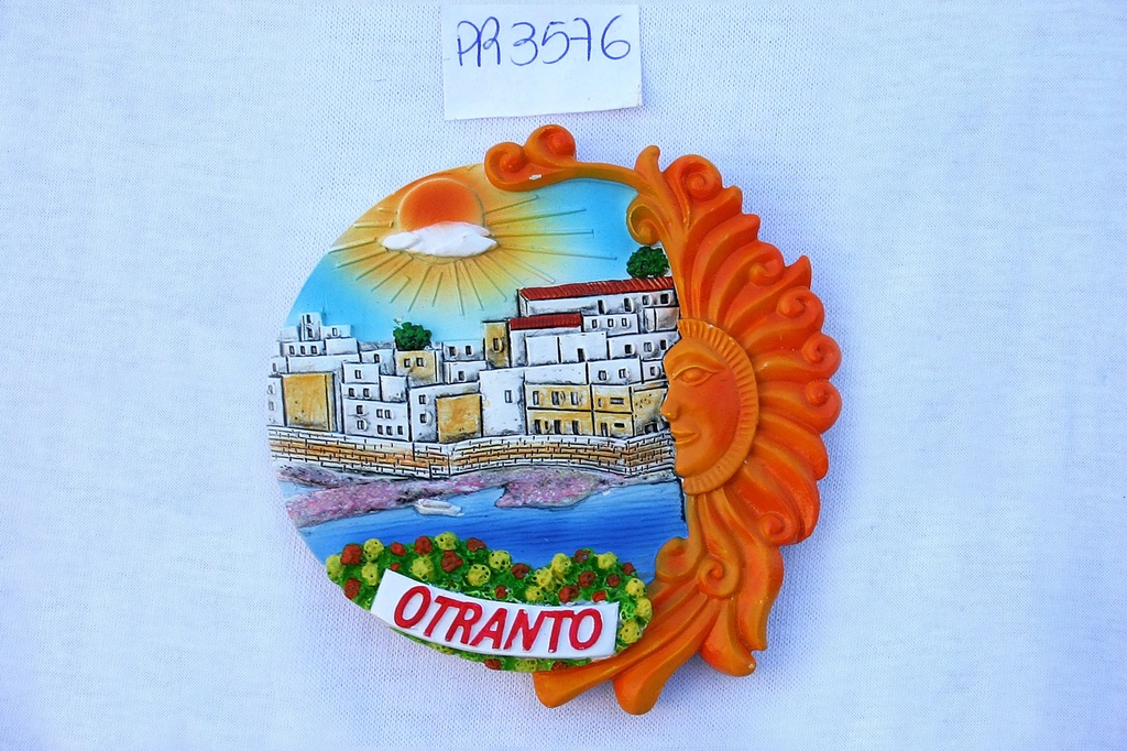 MAGNETE RESINA SOLE VEDUTA OTRANTO 