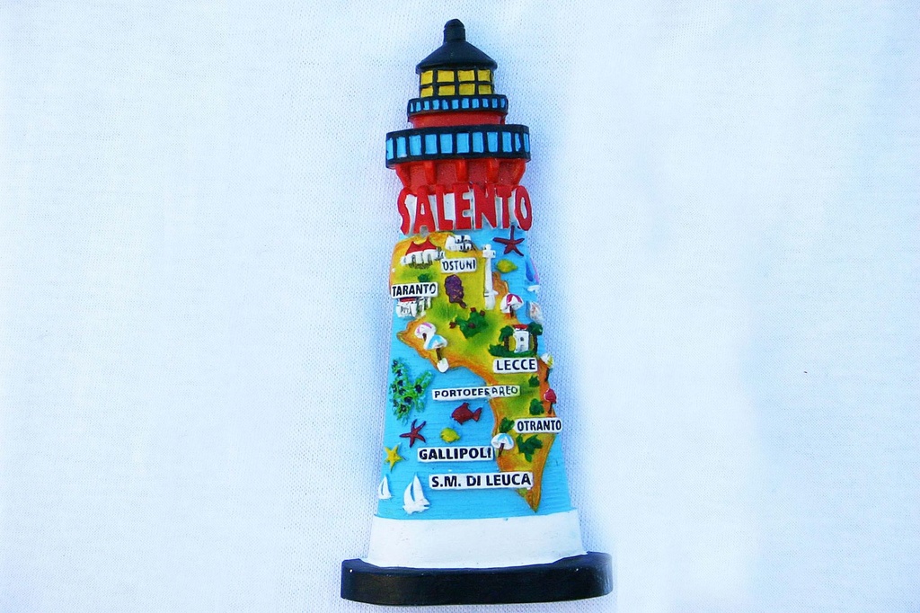 MAGNETE RESINA FARO CARTINA SALENTO 