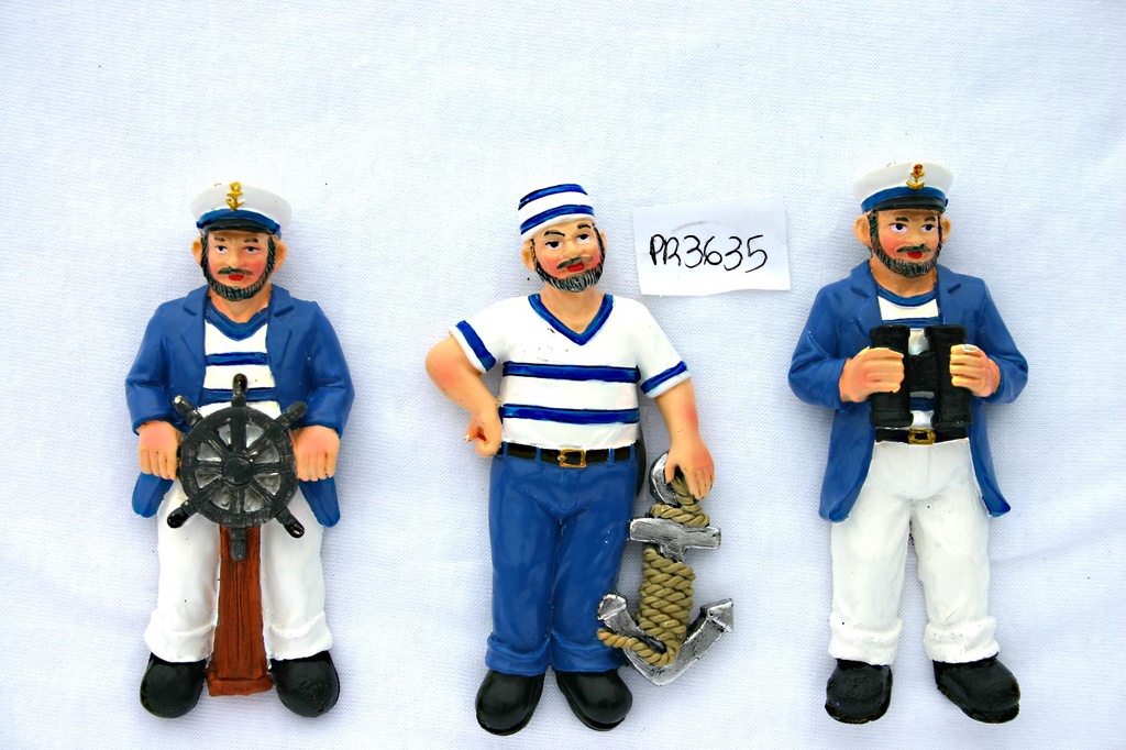 MAGNETI RESINA MARINAI C/GAMBE 3 MOD ASS 