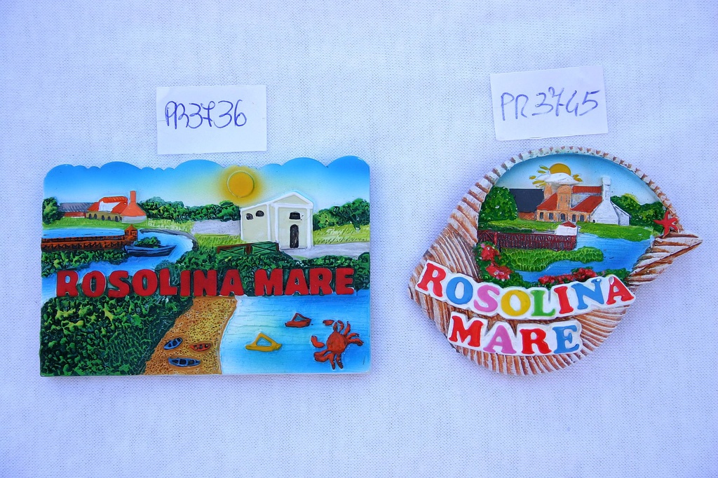 MAGNETE RESINA VEDUTA ROSOLINA MARE 