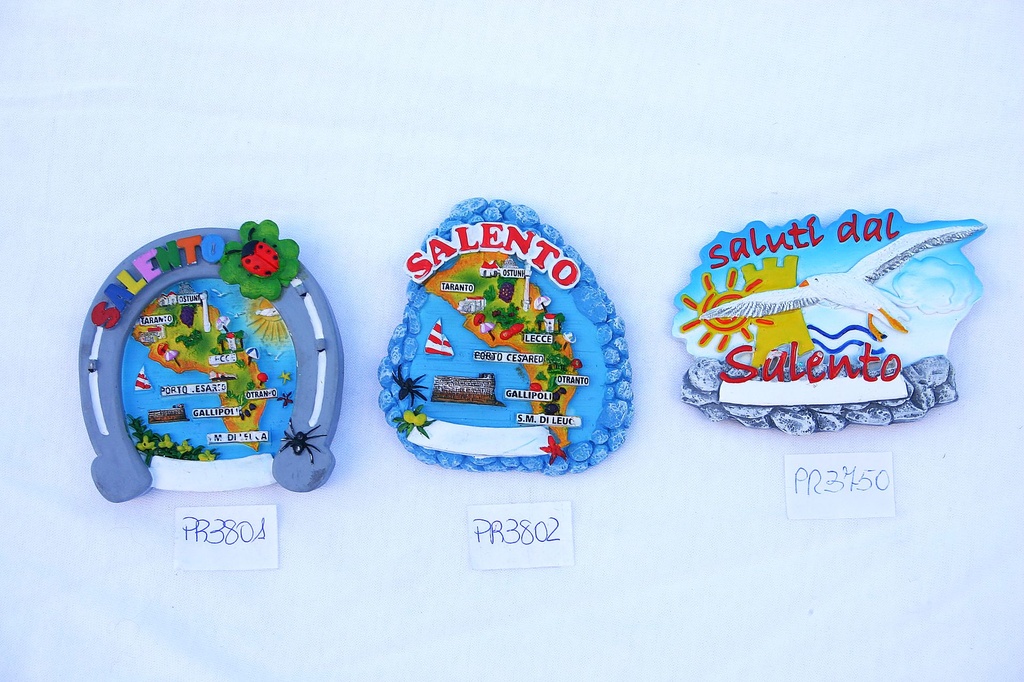 MAGNETE RESINA SASSI MAPPA SALENTO 