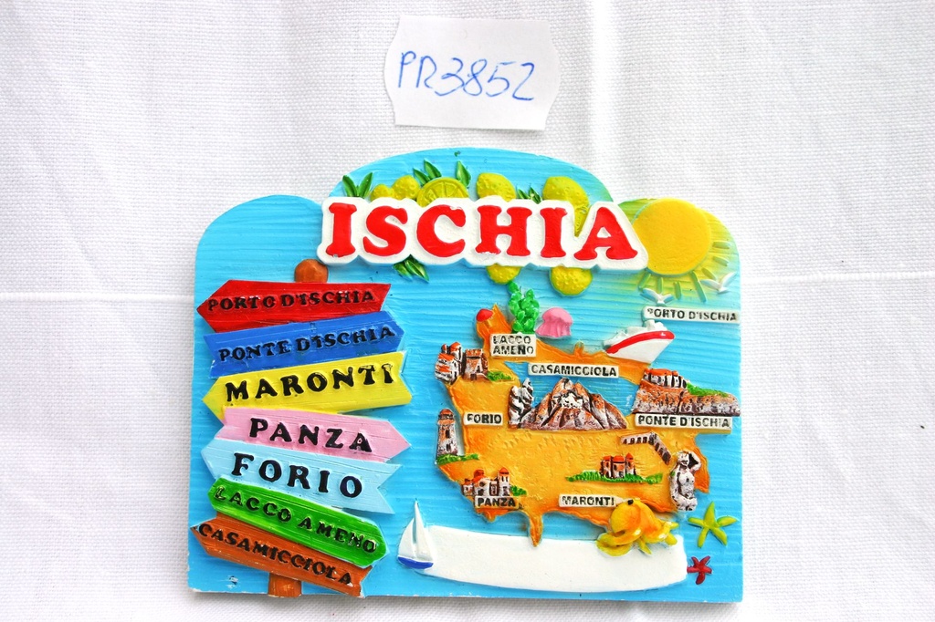 MAGNETE RESINA MAPPA+CARTELLI ISCHIA 