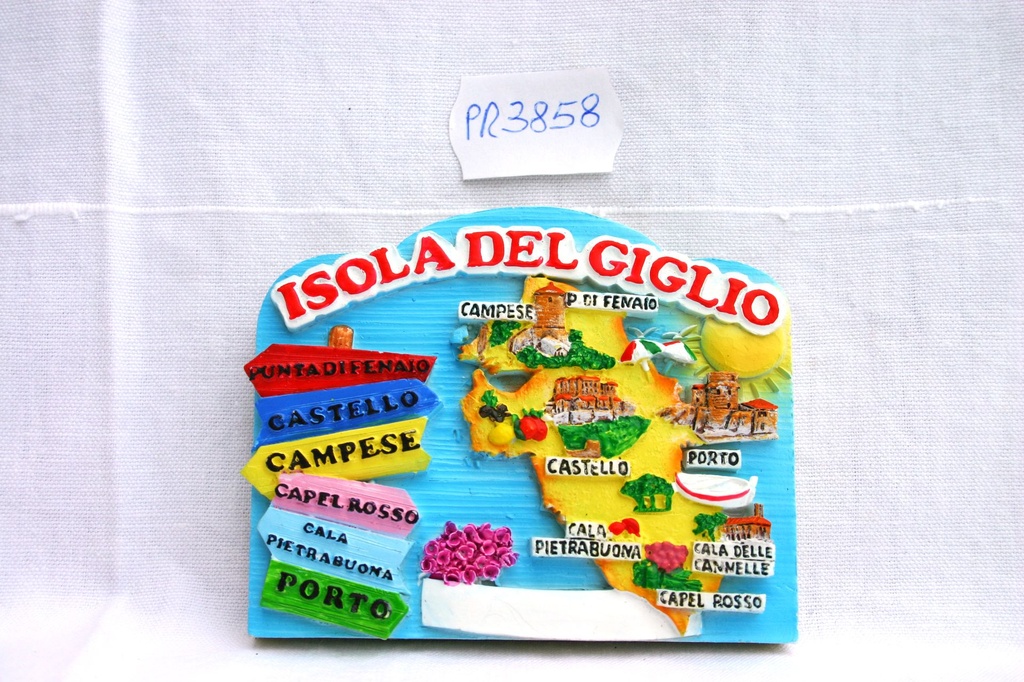 MAGNETE RESINA SEGNALI ISOLA DEL GIGLIO 