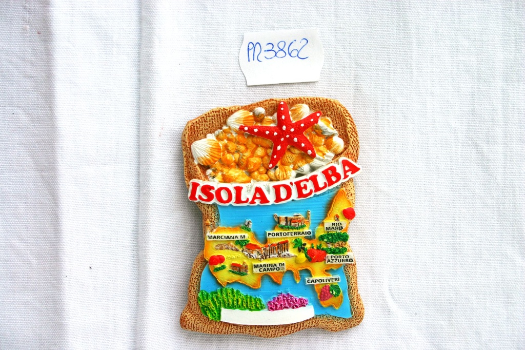 MAGNETE RESINA SACCHETTO ISOLA D'ELBA 