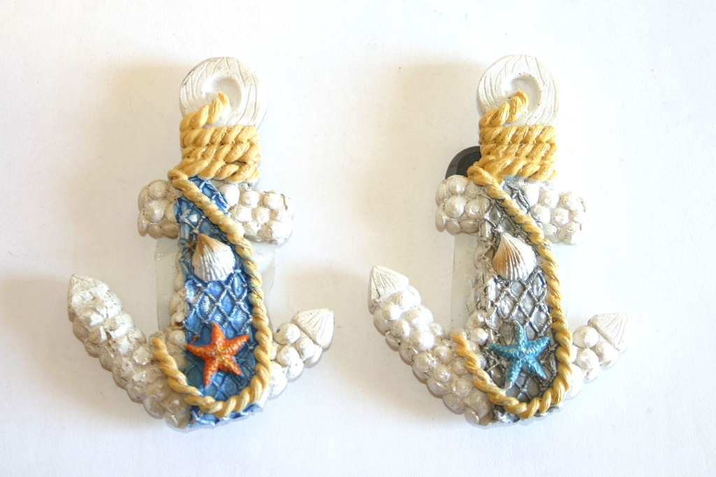 MAGNETE RESINA ANCORA C/CONCHIGLIE 2 MOD 