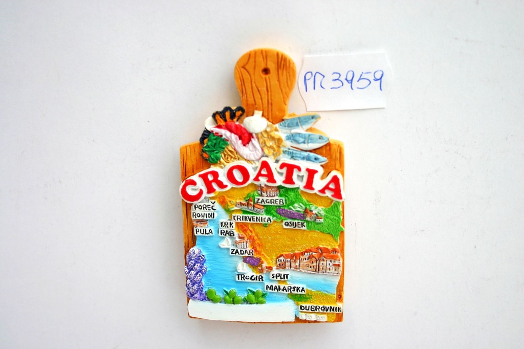 MAGNETE RESINA TAGLIERE MAPPA CROATIA 