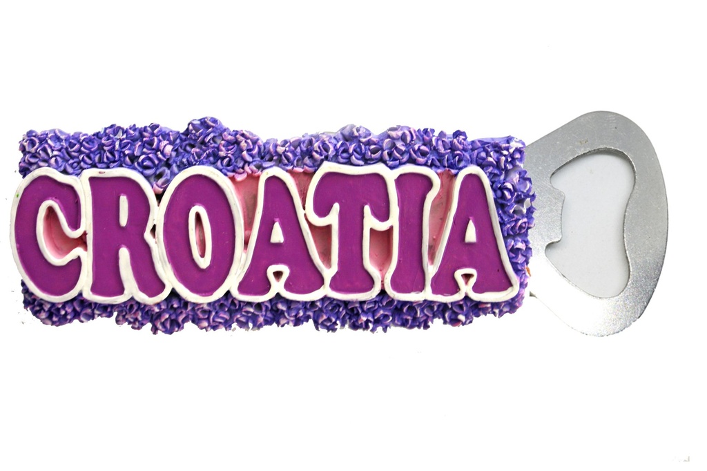 MAGNETE RESINA APRIBOTT LAVANDA SCRITTA CROATIA 