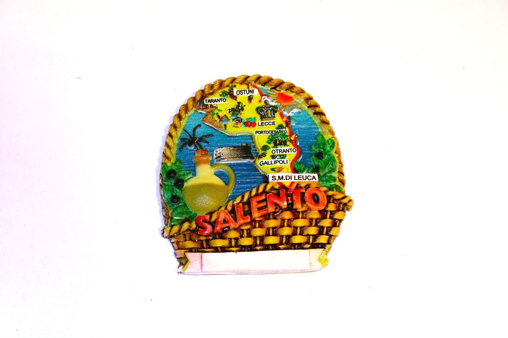 MAGNETE RESINA CESTO SALENTO MAPPA 