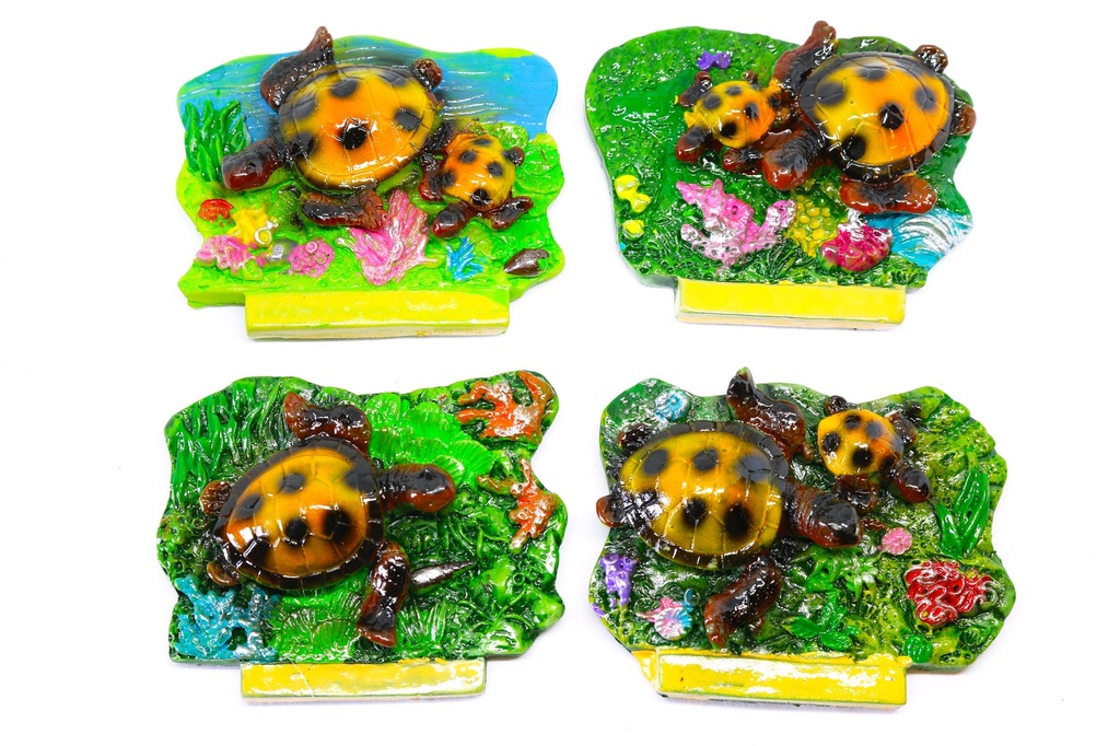 MAGNETE RESINA TARTARUGA 7*5.5 CM SOGG MARINI 4 MO 