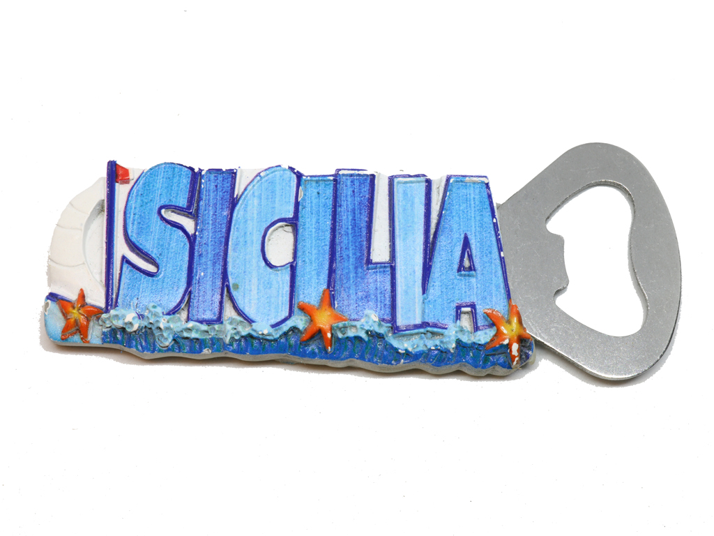 MAGNETE RESINA APRIBOTT SICILIA SCRITTA BLU 